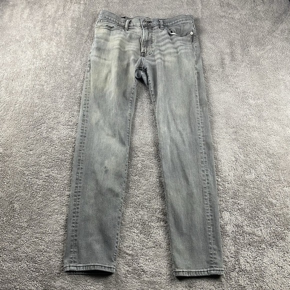 Abercrombie & Fitch Skinny Stretch Jeans Mens 30x27 Gray - Picture 1 of 15